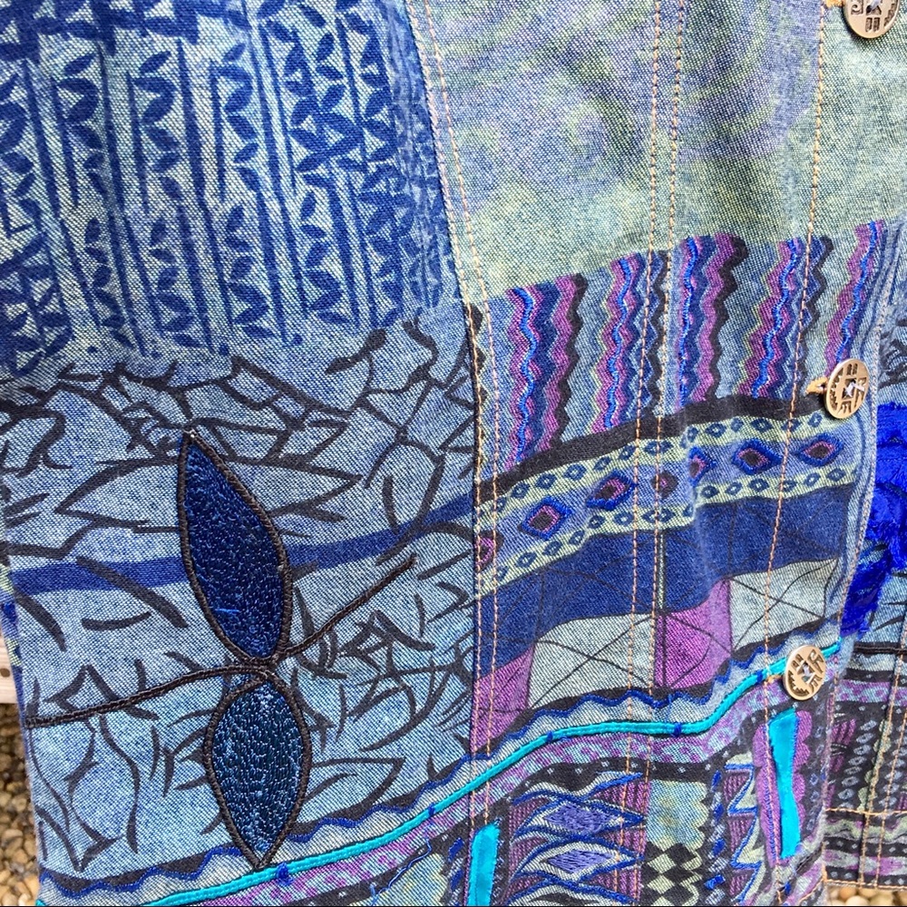 Additions By Chico’s Patchwork Denim Jacket - image 5